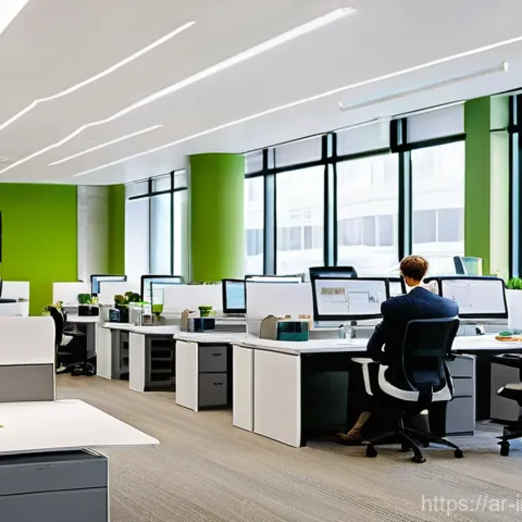 산업공학에서의 인간공학 - **Prompt:** A diverse group of modern professionals, including men and women of varying ages and bac...