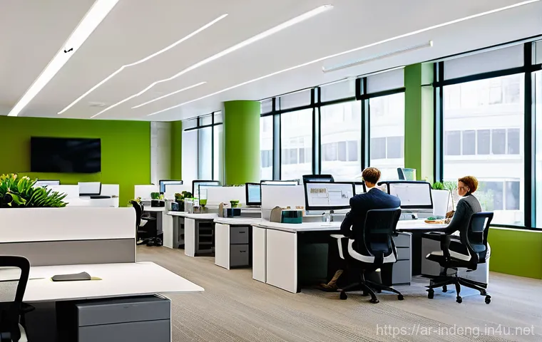 산업공학에서의 인간공학 - **Prompt:** A diverse group of modern professionals, including men and women of varying ages and bac...