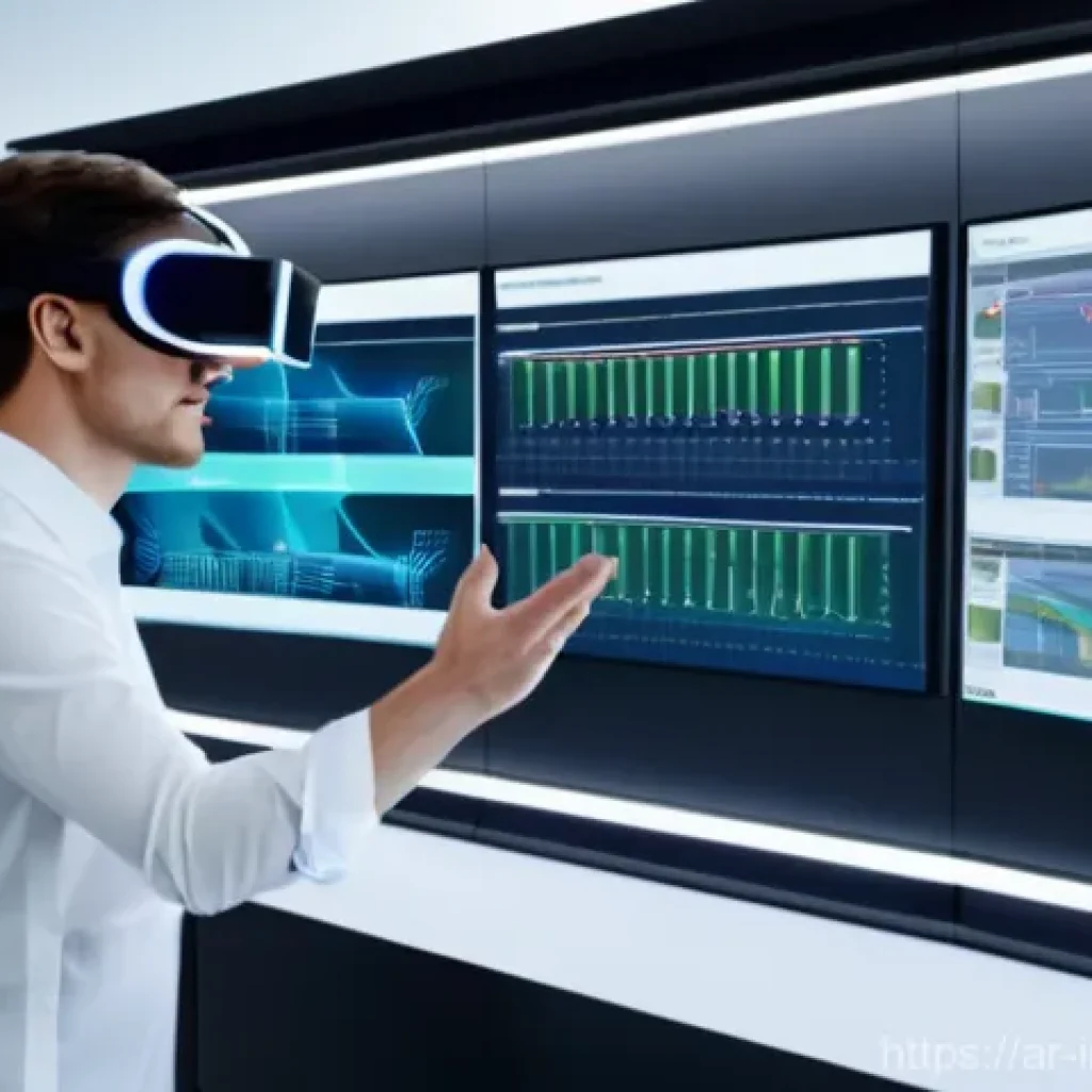 산업공학에서의 VR AR 활용 - **Prompt for VR Factory Design & Collaboration:**
    "A diverse team of engineers and architects, d...