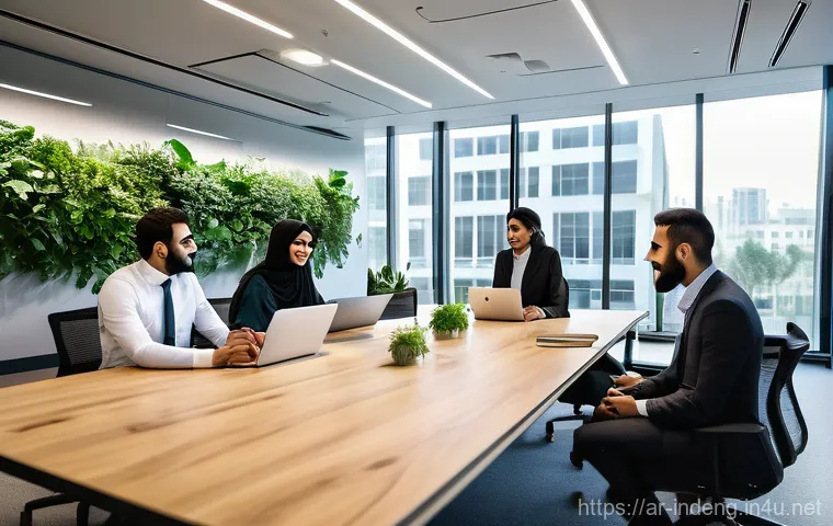 산업공학과 감성 공학 - **Prompt:** A serene and joyful young Arab woman in her elegant, contemporary living room. She is co...