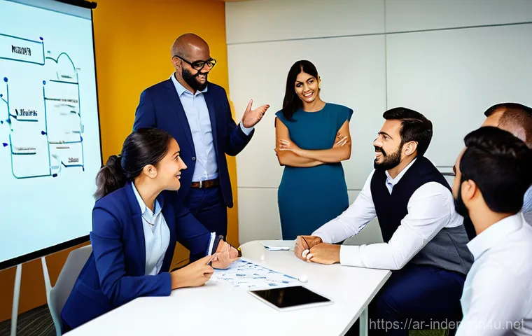 산업공학 생산성 분석 - A stunning, dynamic image showcasing the intersection of Artificial Intelligence and big data for en...